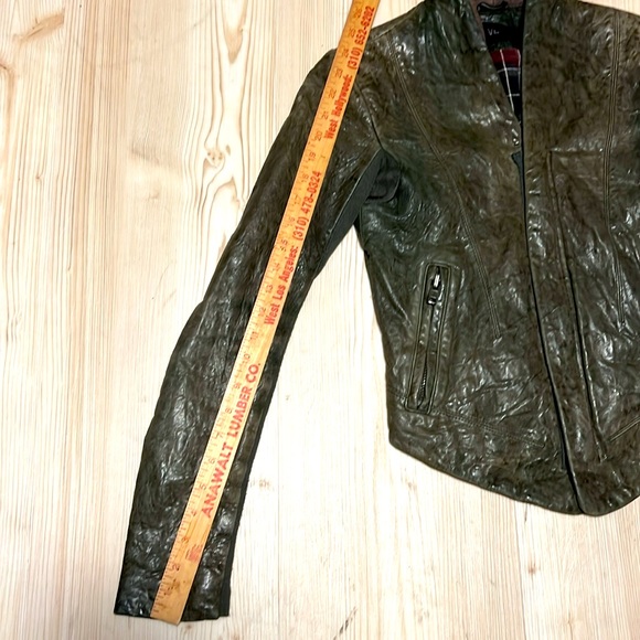 Veda Slick Leather Jacket - Picture 9 of 13